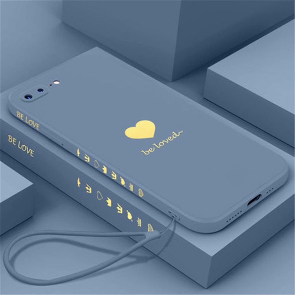 【Lanyard】Be Loved Liquid Silicone Case VIVO V15 V15pro Y20S Y12  Y11 Y12S Y20i Y20 Y17 Y15 X50 X50pro X60 pro Y93 Y91C TPU Soft Cover vivo Casing-grey