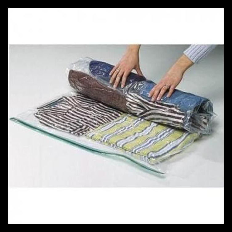 Tas Travel Organizer Plastik Vakum Kompresi Pria Wanita Terbaik Ori TERBARU