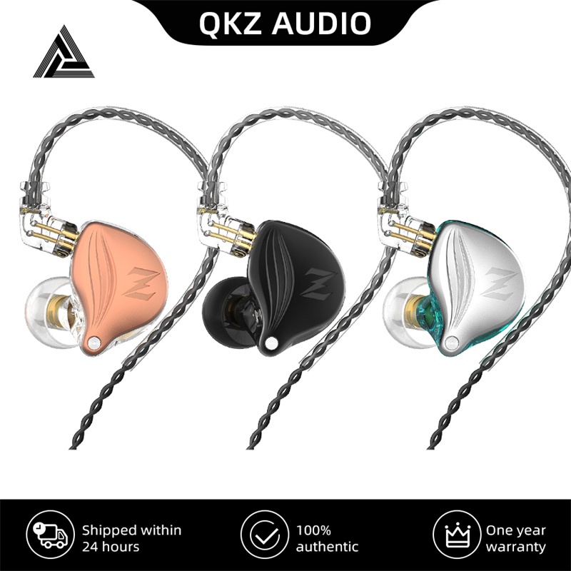 Qkz Zax2 Earphone In Ear Dinamis Hifi Bass Bahan Metal Dengan Fitur Noise Canceling