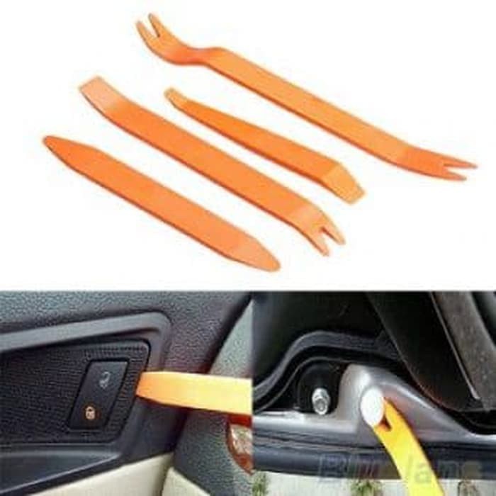 D53 4pcs Alat Pembuka Klip Panel Audio Door Trim Clip Congkelan Dashboard