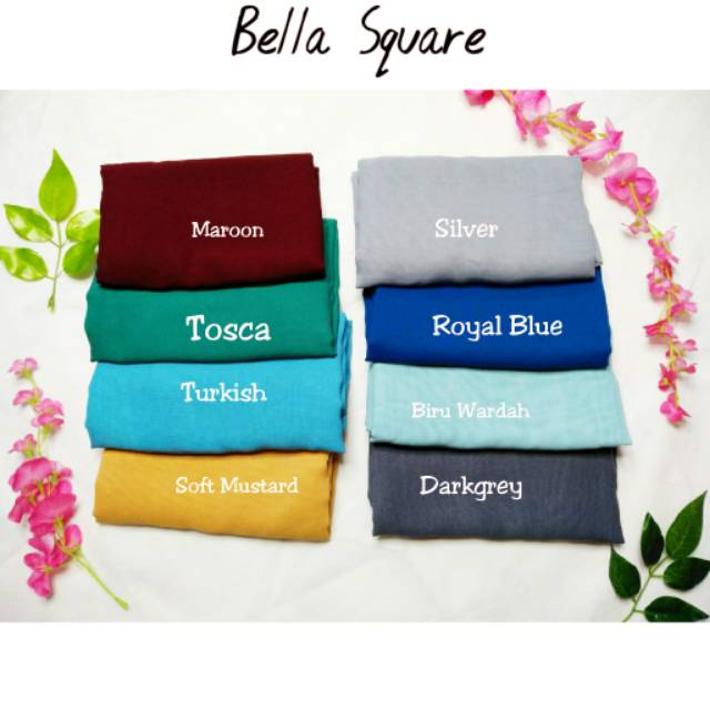 Bella Square Part 1 | Hijab Polycotton  Segiempat