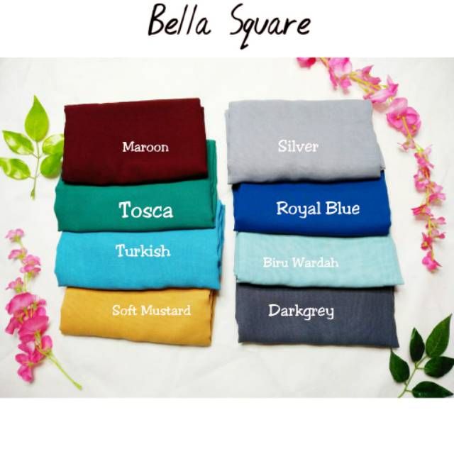 Bella Square Part 2 | Hijab Polycotton Segiempat