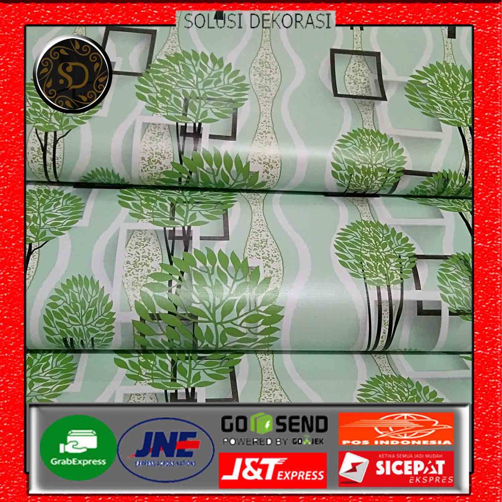 Wallpaper Dinding Kamar Tidur - / Bahan PVC Anti Air / Motif Dandelion New