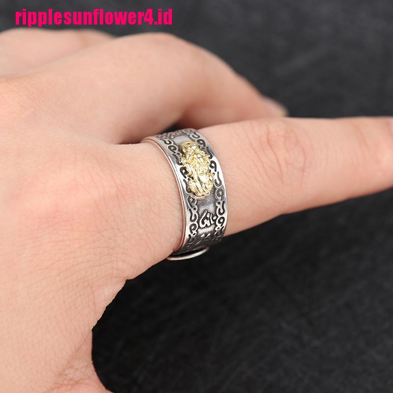 Cincin Pelindung Mantra Pixiu Mantra Keberuntungan Dapat Disesuaikan