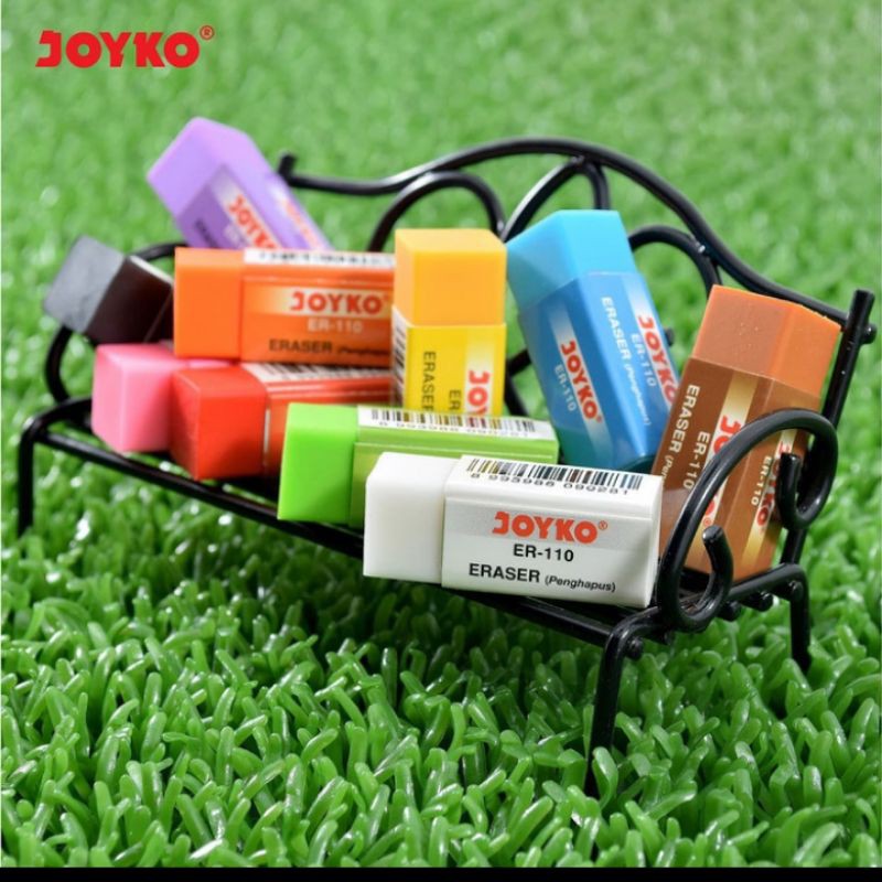 

10 pc setip / eraser / penghapus Joyko kecil murah warna putih / hitam / warna warni