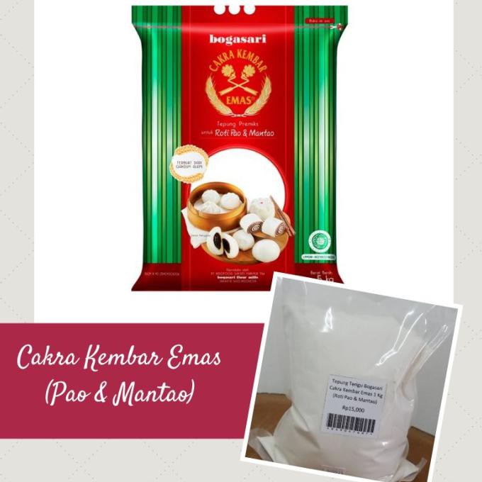 

✨BISA COD✨ Tepung Terigu Cakra Kembar Emas (Roti Pao & Mantao) 1Kg PROMO SPECIAL Kode 116