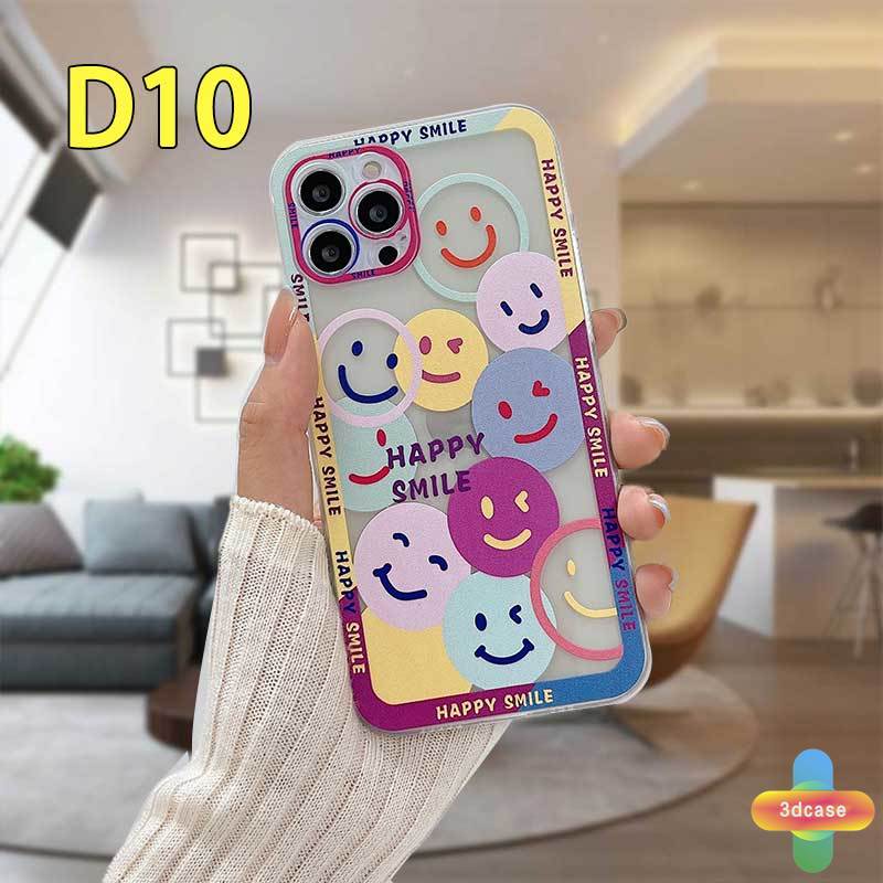 Casing Soft TPU Case Compatible For IPhone 11 12 13 PRO MAX 6 7 6S 8 Plus X XR XS MAX 11 12 13 mini Se 2020 6SPlus 7Plus 6Plus 8Plus XSMAX A15 A16 A9 A5 A7 A5S Y12 Y20 Y15S A12 A03 Cute Happy Smiley TPU Shockproof Angel Eyes Protector Cover