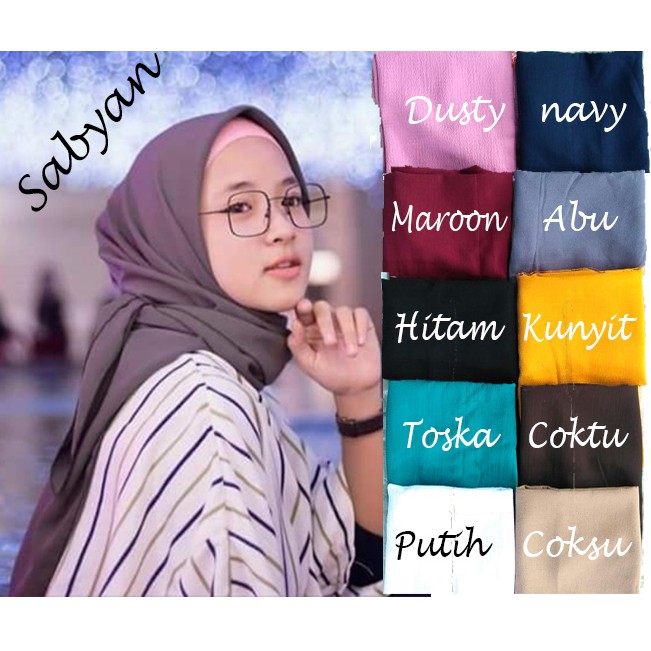  NISSA SABYAN PASHMINA DIAMOND HIJAB l 1 kg 11 pcs JILBAB 