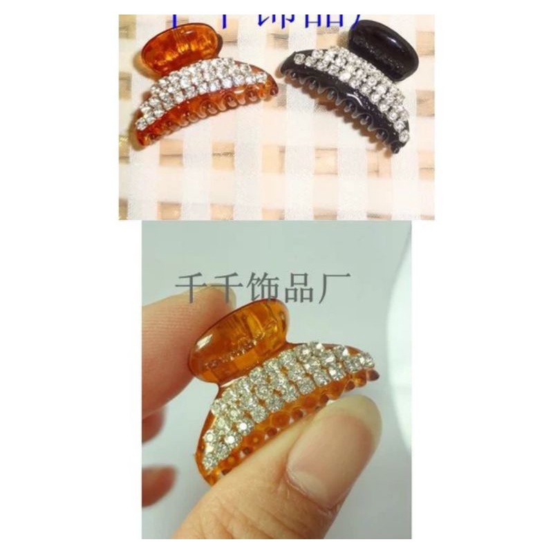 [12Pcs] Jedai Sabit Mutiara Warna 2.5cm / Jepit Poni Model Sabit Permata