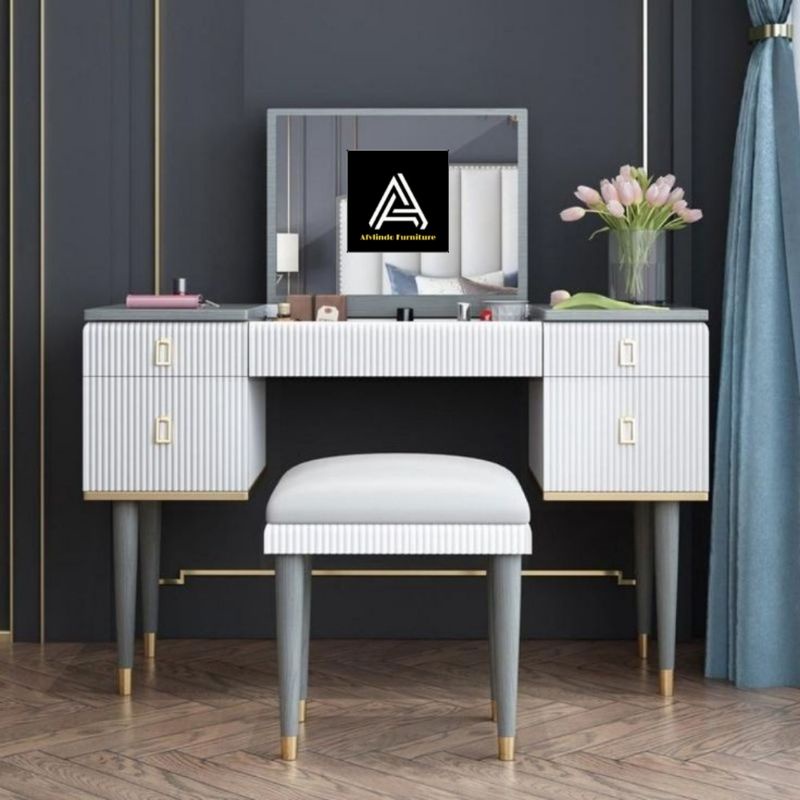 meja rias minimalis modern meja rias cermin lipat