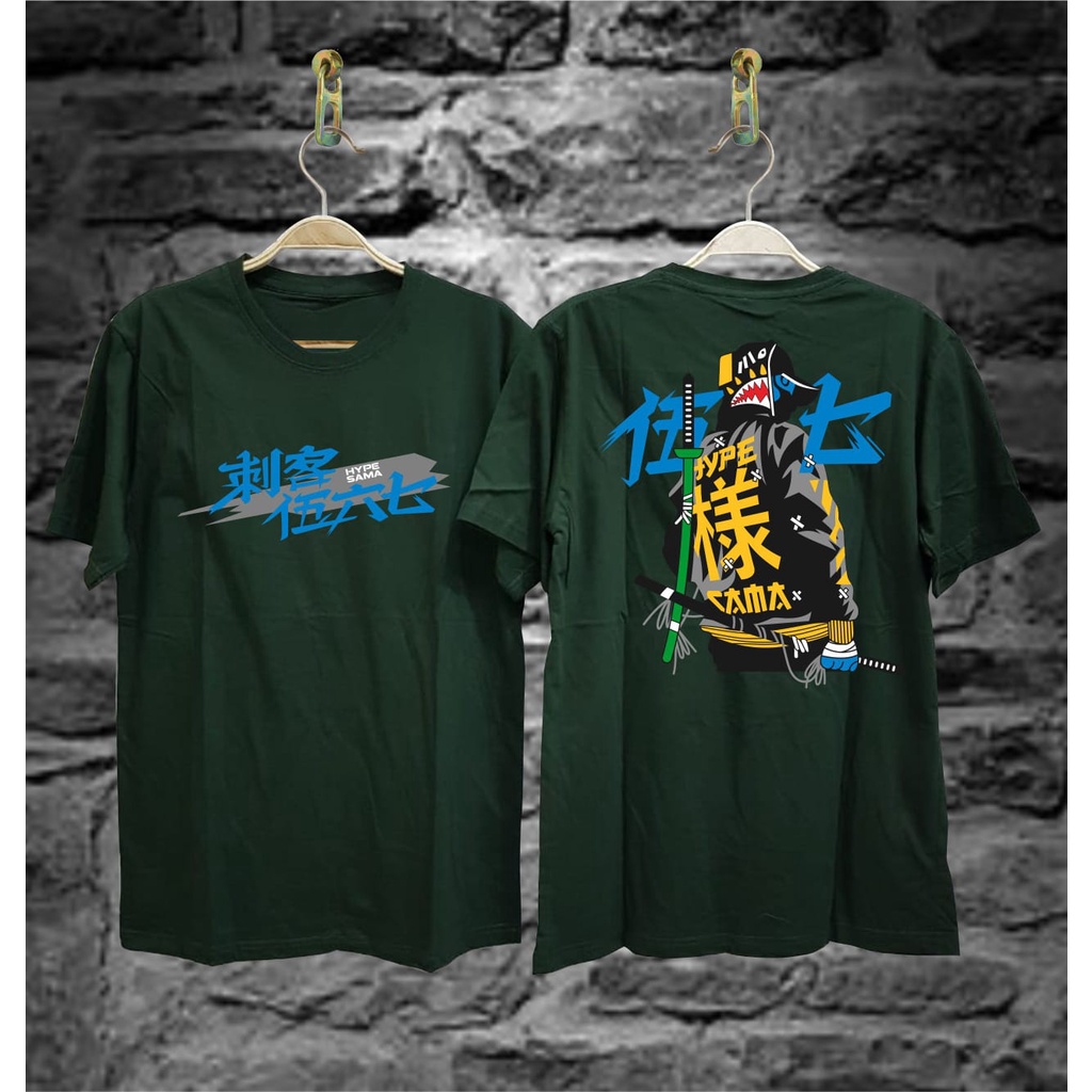 KAOS PRIA  / KAOS BENDERA JEPANG / KAOS SAMURAI RONIN GEISHA KAOS JEPANG