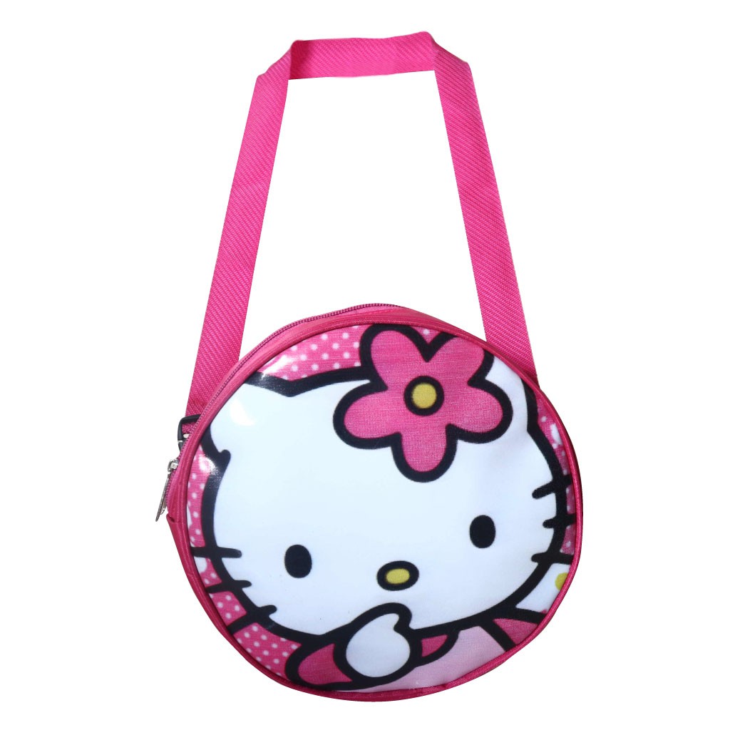 Ransel Anak 2in1 Hello Kitty Slingbag Imut Sekolah Les Piknik Lucu