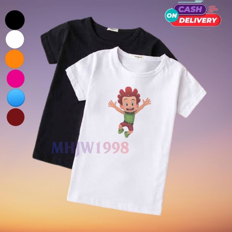 kaos anak kiko kartun karakter/baju anak kartun kiko/t shirt anak kiko karakter/kaos kartun kiko