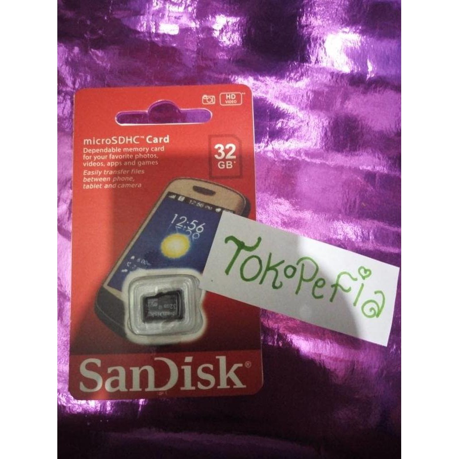 Microsd Card Sandisk 32Gb Class 10 Memory 32 Gb Micro Sd Hp