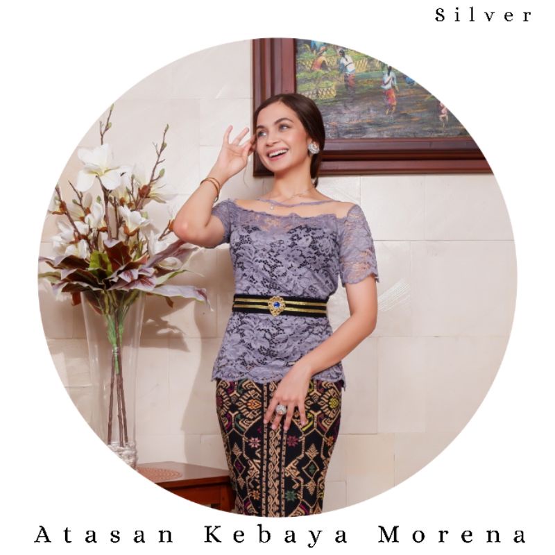 Atasan Kebaya Modern Modifikasi Tile Morena Lengan Pendek