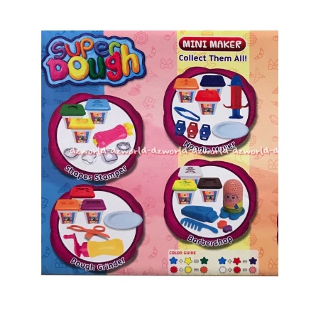 Emco Super Dough Mini Maker Mainan Lilin Emko Doh 1set Dengan Alat Cetak