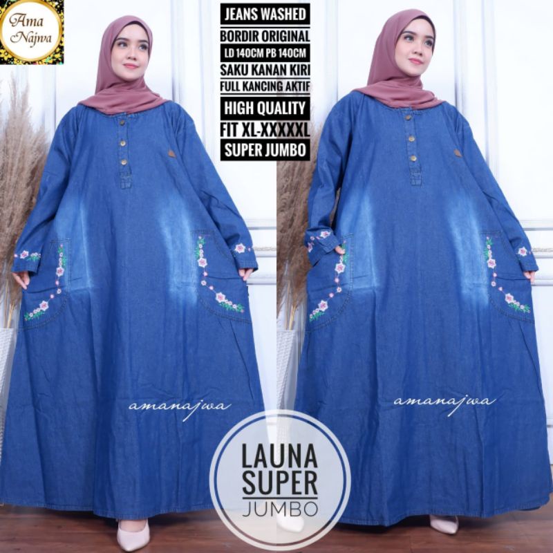 launa super jumbo gamis Ld 140