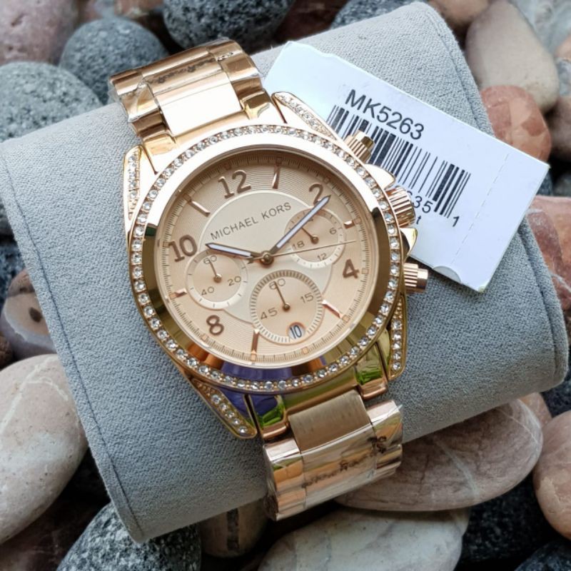 JAM TANGAN WANITA MK 5263 ROSEGOLD
