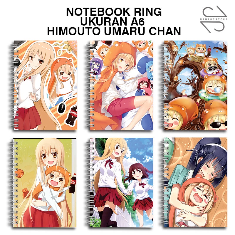 

(BELI 6 GRATIS 1)Buku Tulis Catatan buku notebook buku diary Notebook Ring Spiral A6 60 Lembar koleksi gambar himouto umaru chan part2