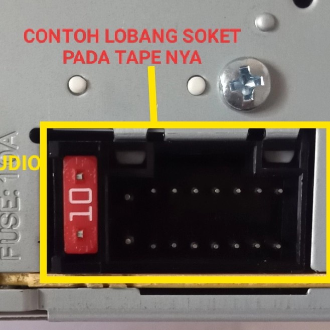 SOKET KABEL TAPE MOBIL JVC KENWOOD SOCKET HEADUNIT JVC KENWOOD