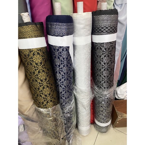 Bahan songket / songket tenun semi palembang