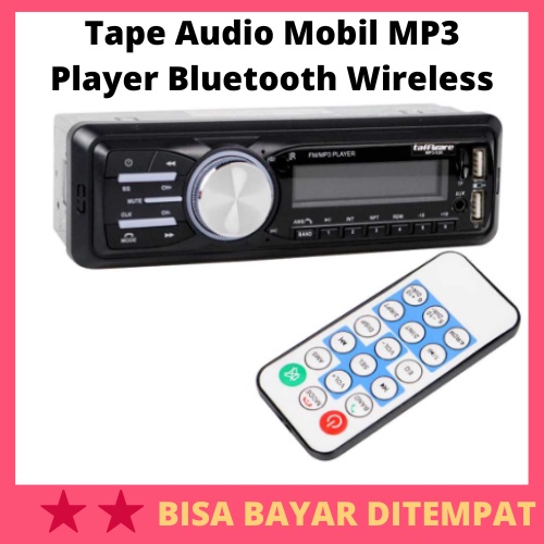 Tape Audio Mobil MP3 Player Bluetooth Wireless 12V / Tape Tip Audio Penyetel Menyalakan Mendengarkan