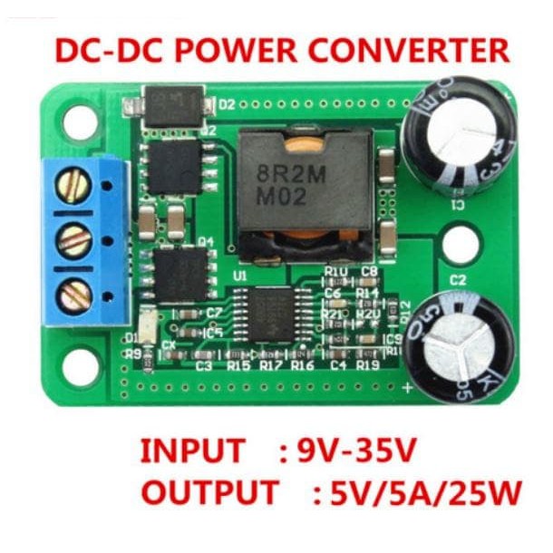 DC-DC Step Down Buck Converter Power Supply Module 24V 12V 9V to 5V 5A
