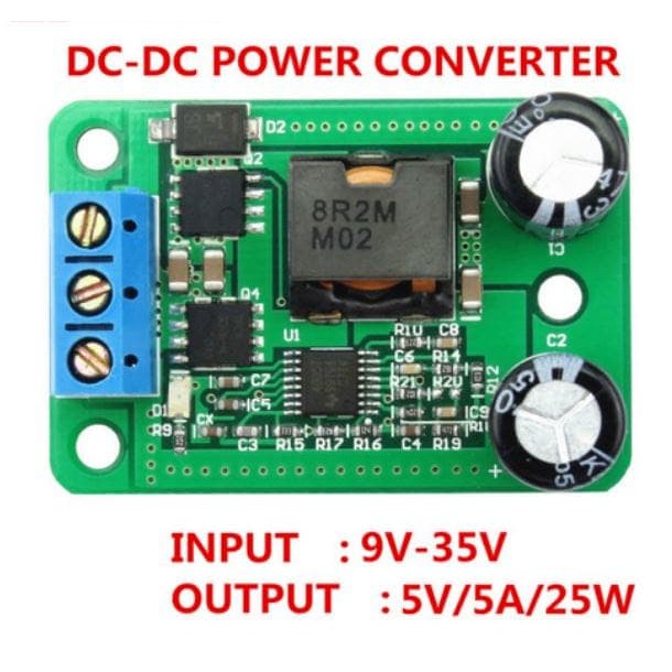 DC-DC Step Down Buck Converter Power Supply Module 24V 12V 9V to 5V 5A