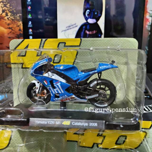 LEO MODEL 1/18 YAMAHA YZR M1 2008 VALENTINO ROSSI 46 DIECAST MOTOR