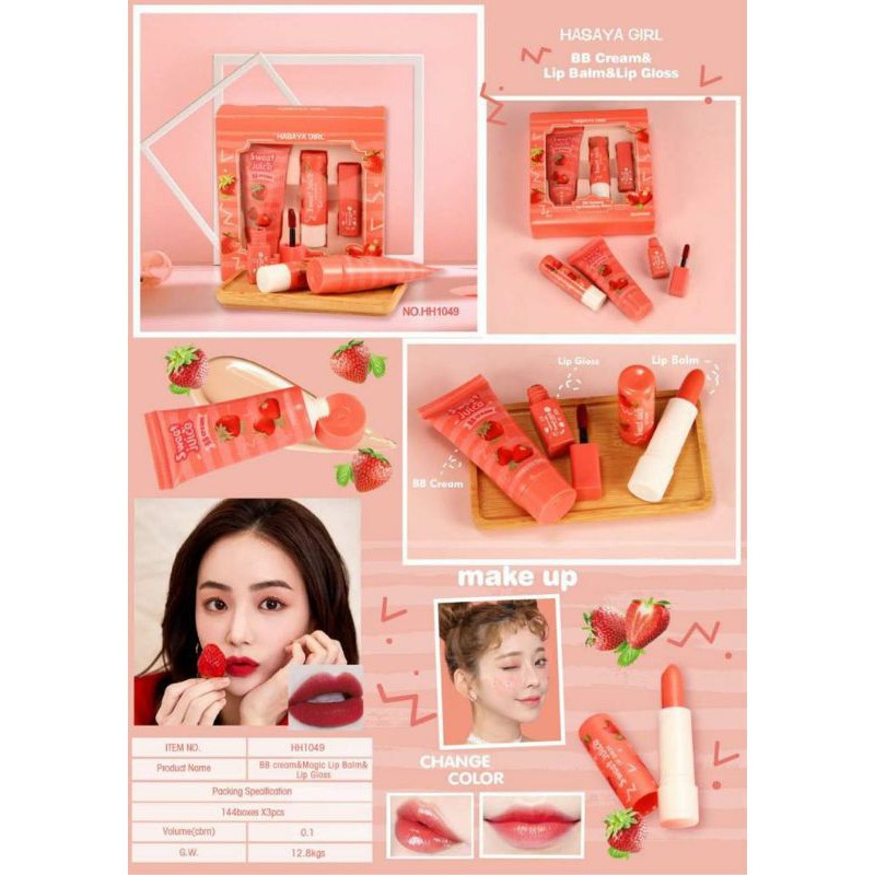 [PER PACK] PAKET MAKE UP HASAYA GIRL 3IN1 NO.HH1046/1049