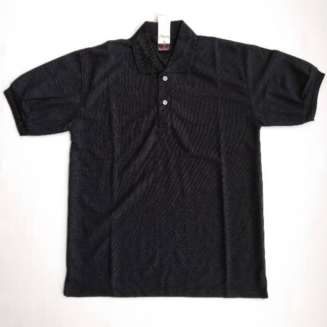 Kaos Kerah Pendek / Kaos Kerah Pria / Kaos Berkerah / Kaos Kerah Wanita / Wangky / Hitam Polos
