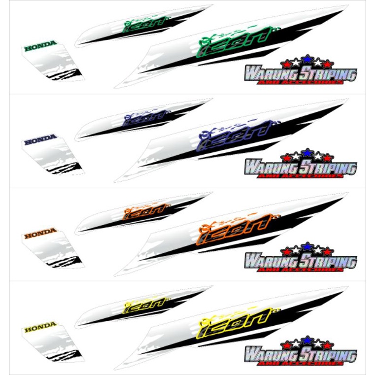 STRIPING ICON SPORT BEAT KARBU TRANSPARAN