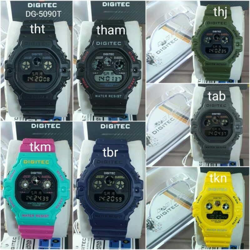 Jam tangan pria Digitec DA 5090 original / jam tangan pria wanita Digitec 5090 sporty / DG 5090 original