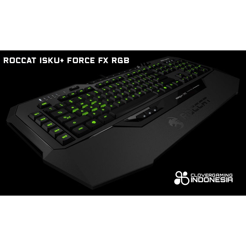 Roccat Isku+ Force FX RGB - Original Garansi Resmi - Keyboard Gaming