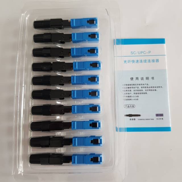 FAST CONNECTOR SC SC/UPC-P KONEKTOR SC FO FIBER OPTIC FTTH (BAGUS)