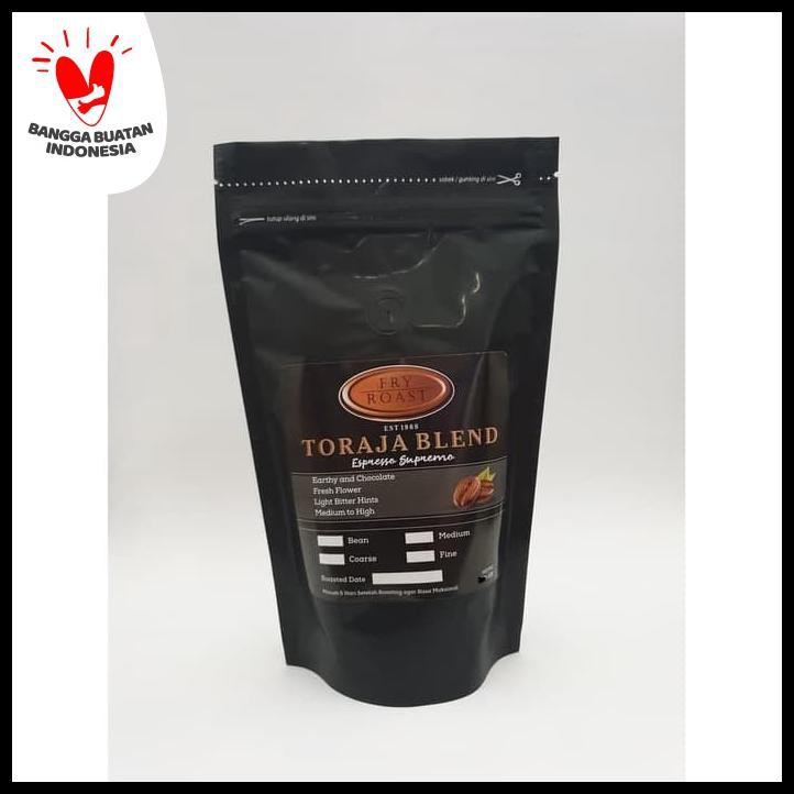 

Kopi Toraja Blend Espresso Supremo 500 Gram Biji Dan Bubuk - Biji