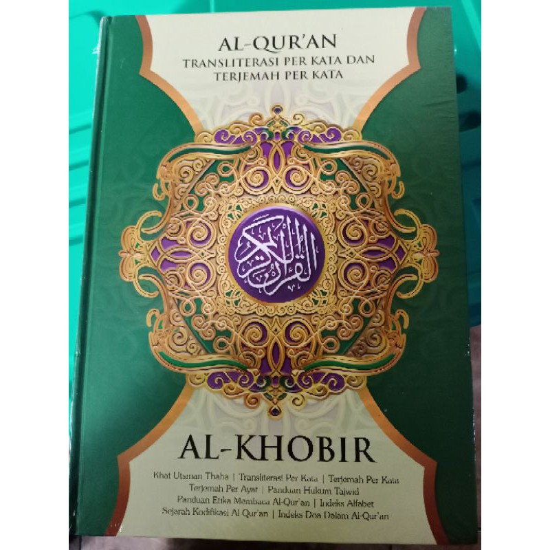 Al-Qur'an Al-KHOBIR Besar A4 Transliterasi dan Terjemahan Per Kata