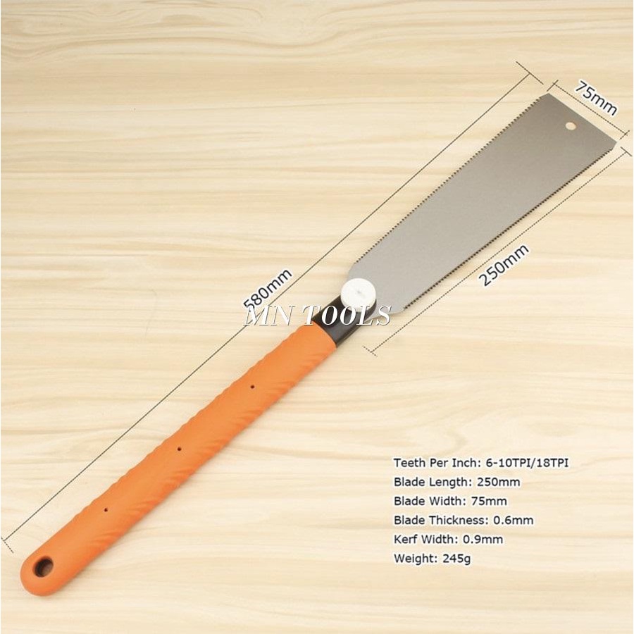 IKURA Gergaji Jepang Ryoba Double Edge 2 sisi Tajam Saw Rip Cut Cross