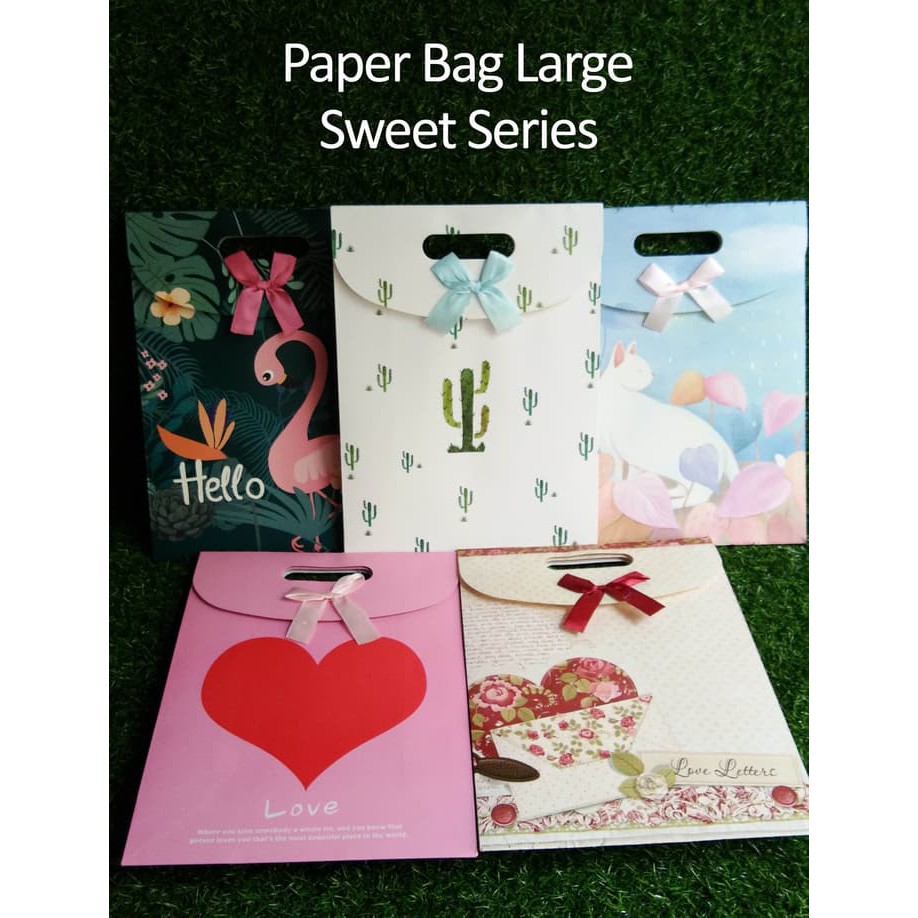 

Paper Bag Motif / Tas Kertas Kado / Tas Ulang tahun - L SWEET SERIES