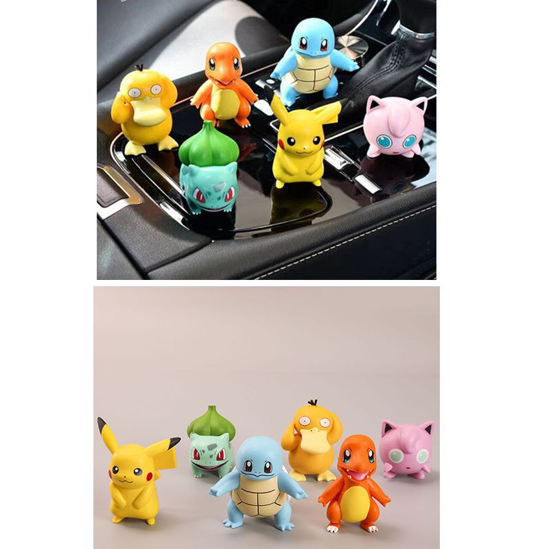 Karakter6model Mainan Figure Pokemon Anime Pikachu Untuk Hadiah Anak Kawaii