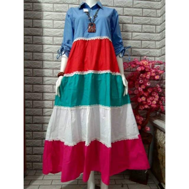 Maxi dress pelangi