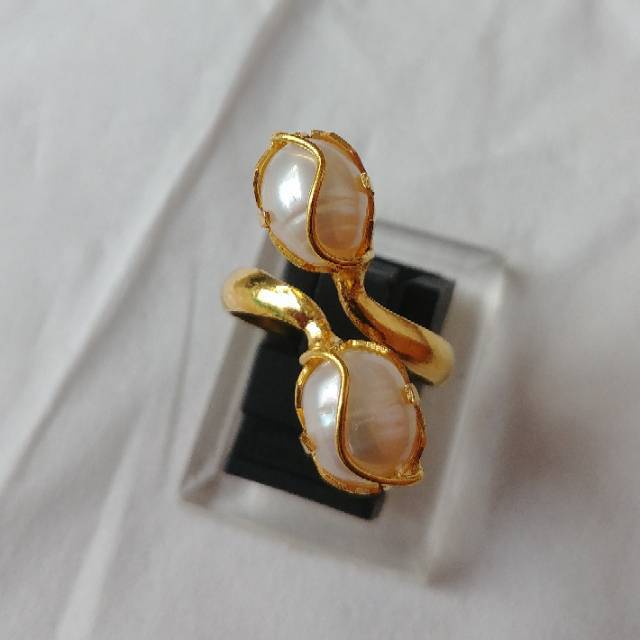 Grosir (SSC) Cincin Mutiara Sili Asih Ikat Lapis Emas 24k Premium Termurah
