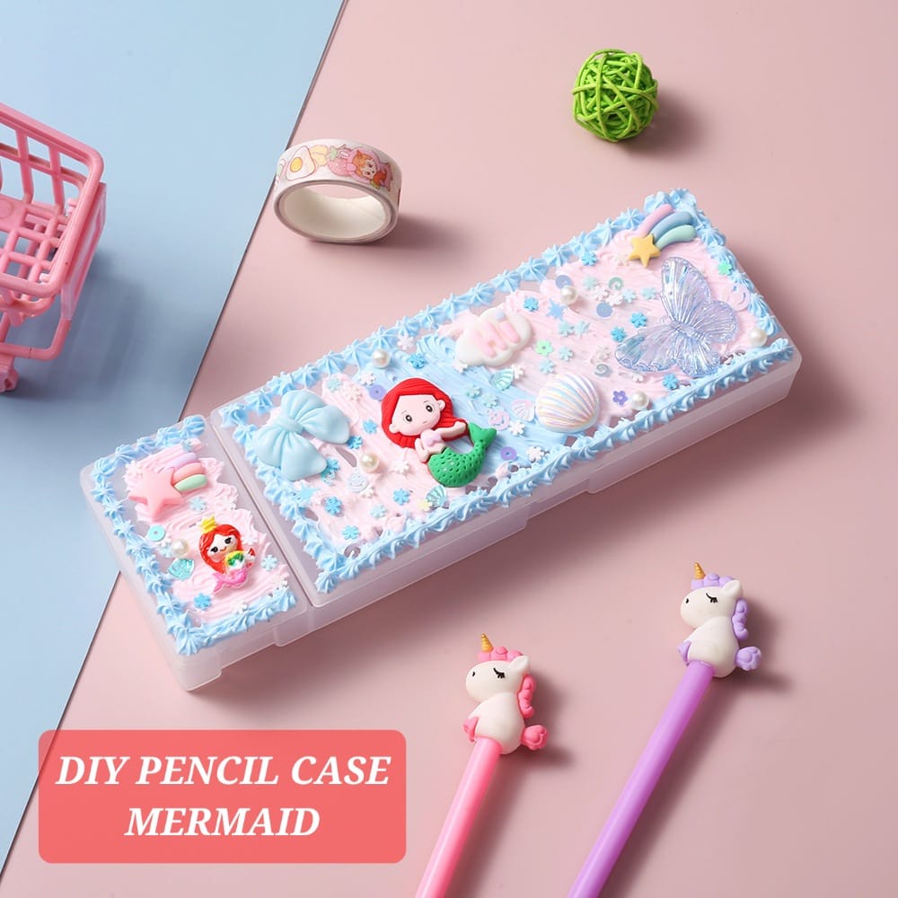 DIY PENCIL CASE / TEMPAT PENSIL DIY ANAK LUCU MAINAN EDUKASI DEKORASI ANAK IMPORT STATIONARY PENSIL ALAT TULIS SEKOLAH