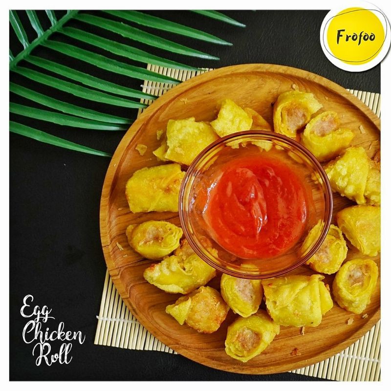 Egg Chicken Roll 15pcs Frofoo Halal Homemade Frozen Food