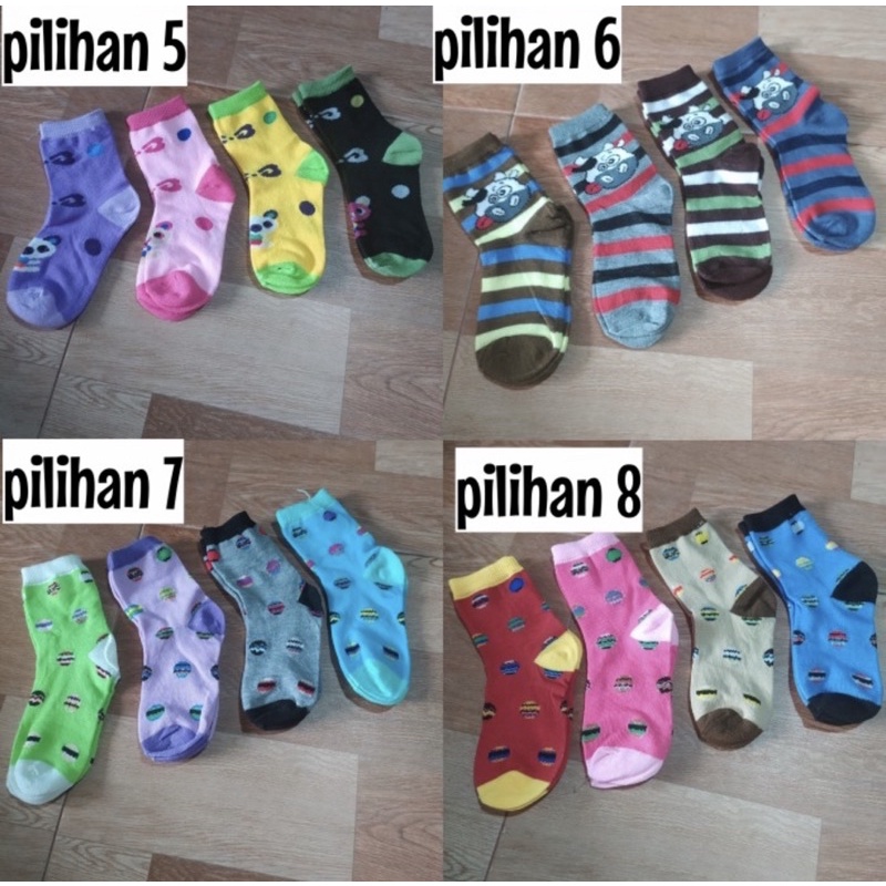 Freya Kids Kaos kaki anak motif lucu karakter TK &amp; SD laki laki perempuan Random kaos kaki murah berkualitas