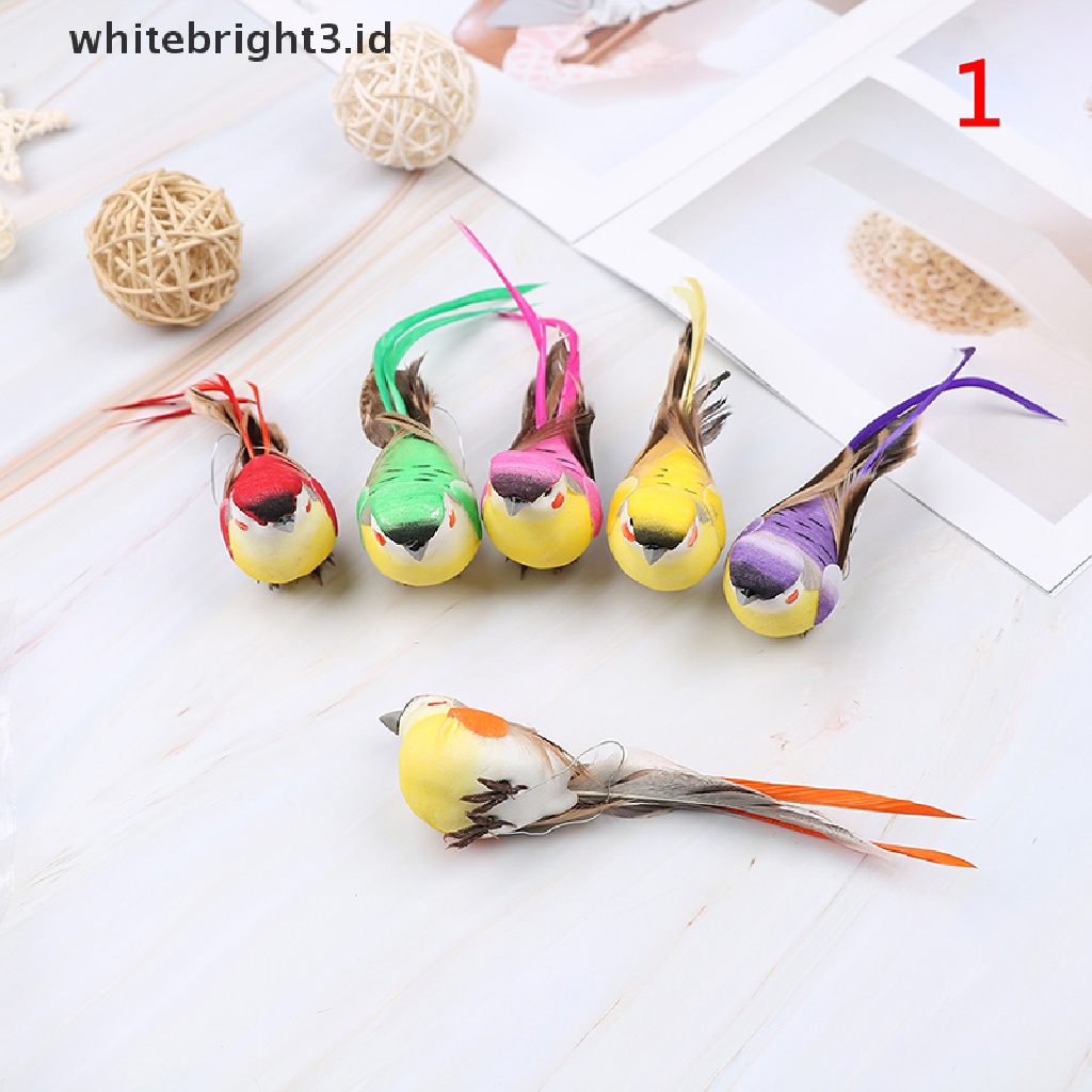 (whitebright3.id) Set Ornamen Burung Layang-Layang Imitasi mini Untuk Dekorasi Rumah / Taman