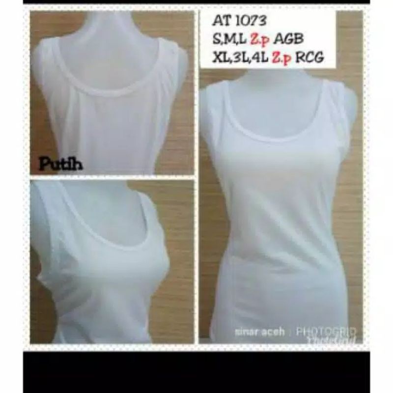 tengtop kaos dalam jumbo 3L/4L 6 pcs