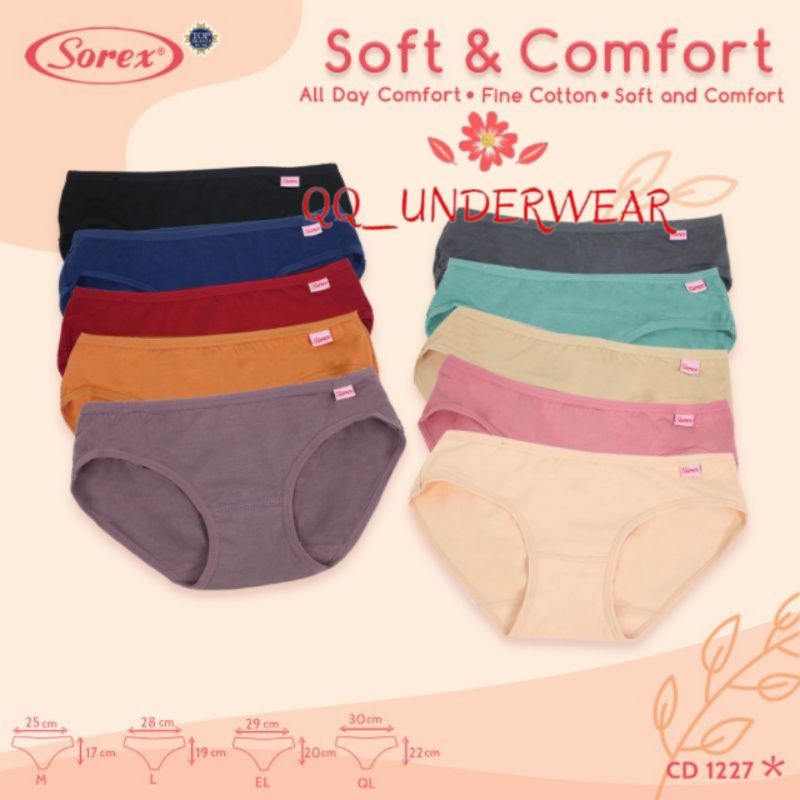 Celana Dalam Wanita Sorex soft &amp; comfort Cutting Mini / Cd Sorex 1227