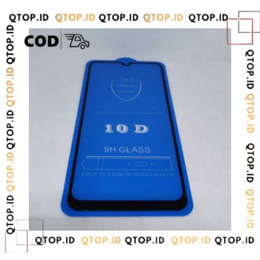 Tempered glass 10D REALME C12/ 5i/C1/C15/C11/X2 PRO/C2/C3/3 PRO full screen premium [QTOP.ID]