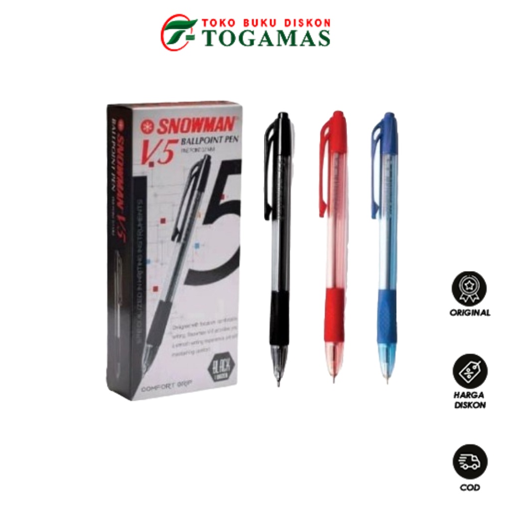 

BEST SELLER !! BALLPEN BOLPOINT V-5 GEL 0.7MM SNOWMAN